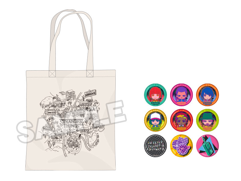 Nendoroid image for Stranger Things Nendoroid Plus Hawkins Map Tote Bag with Pinback Button