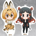 Goods, Nendoroid Plus - Kemono Friends Nendoroid Plus Acrylic Keychain Set: Savanna Area & Jungle Area (けものフレンズ ねんどろいどぷらす アクリルキーチェーンセットさばんなちほー＆じゃんぐるちほー) from Kemono Friends