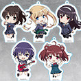 Goods, Nendoroid Plus - Saekano: How to Raise a Boring Girlfriend ♭ Acrylic Stand Keychain (Megumi Kato / Eriri Spencer Sawamura / Utaha Kasumigaoka / Michiru Hyodo / Izumi H (冴えない彼女の育てかた♭ ねんどろいどぷらすアクリルスタンドキーホルダー加藤恵/霞ケ丘詩羽/澤村・スペンサー・英梨々/波島出海/氷堂美智留) from Saekano: How to Raise a Boring Girlfriend ♭