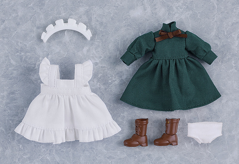 Nendoroid image for Doll Work Outfit Set: Maid Outfit Long (Black/Green)