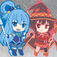 Goods, Nendoroid Plus - Plus KONO SUBARASHII SEKAI NI SYUKUFUKU WO! 2 Rubber Strap Set: Aqua, Megumin & Darkness (ねんどろいどぷらす この素晴らしい世界に祝福を！2ラバーストラップセット アクア＆めぐみん＆ダクネス) from KONO SUBARASHII SEKAI NI SYUKUFUKU WO! 2