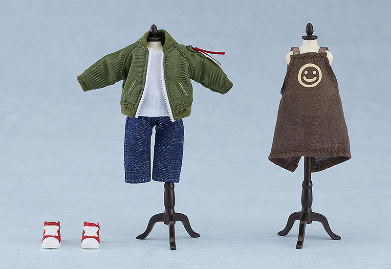 Nendoroid image for Doll Special Outfit Set Jacket & Apron Outfit (Black/Olive/Beige)
