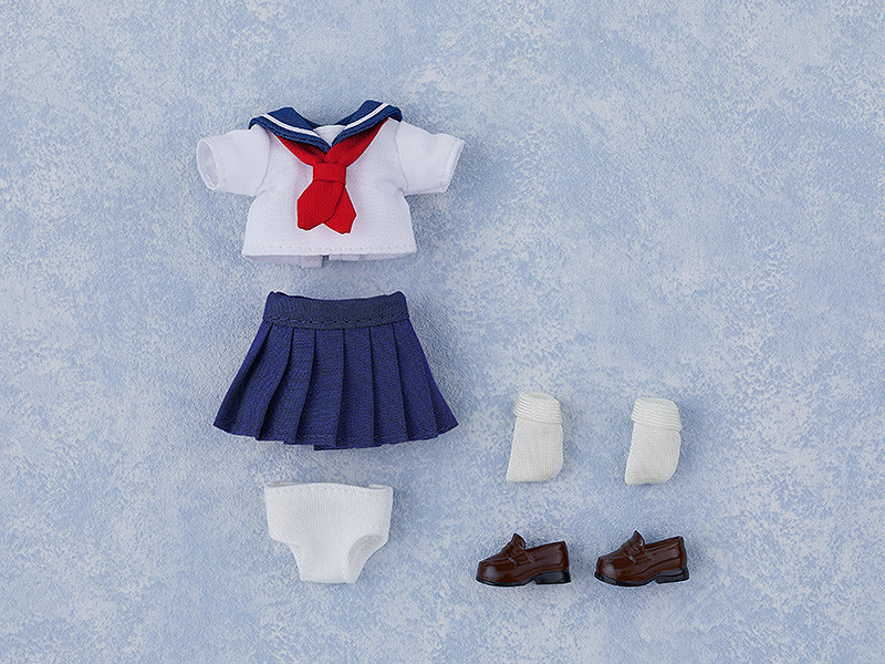 Nendoroid image for Doll Outfit Set: Short-Sleeved Sailor Outfit (Navy/Gray)