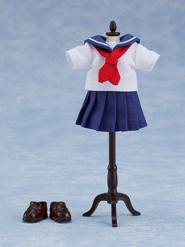 Nendoroid image for Doll Outfit Set: Short-Sleeved Sailor Outfit (Navy/Gray)