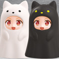 Nendoroid More - More Kigurumi Face Parts Case (Ghost Cat: White/Ghost Cat: Black) (ねんどろいどもあ きぐるみフェイスパーツケース おばけねこ（しろ/くろ）) from Nendoroid More