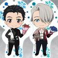 Goods, Nendoroid Plus - Plus Dress Up Acrylic Key Ring: YURI!!! on ICE (Yuri Katsuki / Victor Nikiforov / Yuri Plisetsky) (ねんどろいどぷらす きせかえアクリルキーホルダー ユーリ!!! on ICE勝生勇利/ヴィクトル・ニキフォロフ/ユーリ・プリセツキー) from YURI ON ICE