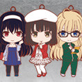 Goods, Nendoroid Plus - Saekano: How to Raise a Boring Girlfriend ♭Nendoroid Plus Collectible Rubber Straps (冴えない彼女の育てかた♭ ねんどろいどぷらすトレーディングラバーストラップ) from Saekano: How to Raise a Boring Girlfriend ♭