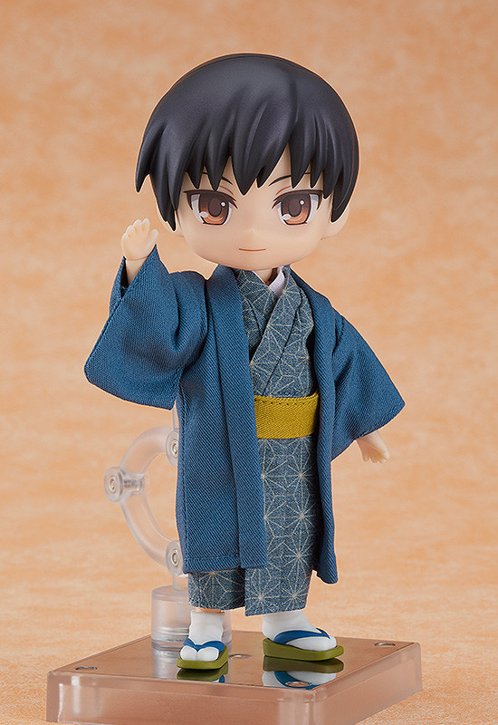 Nendoroid image for Doll Outfit Set: Kimono - Boy (Navy/Gray)