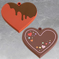 Nendoroid More - More Heart Base: Chocolate/Sprinkles (ねんどろいどもあ ハート台座 チョコ掛けハート/トッピングシュガー) from Nendoroid More